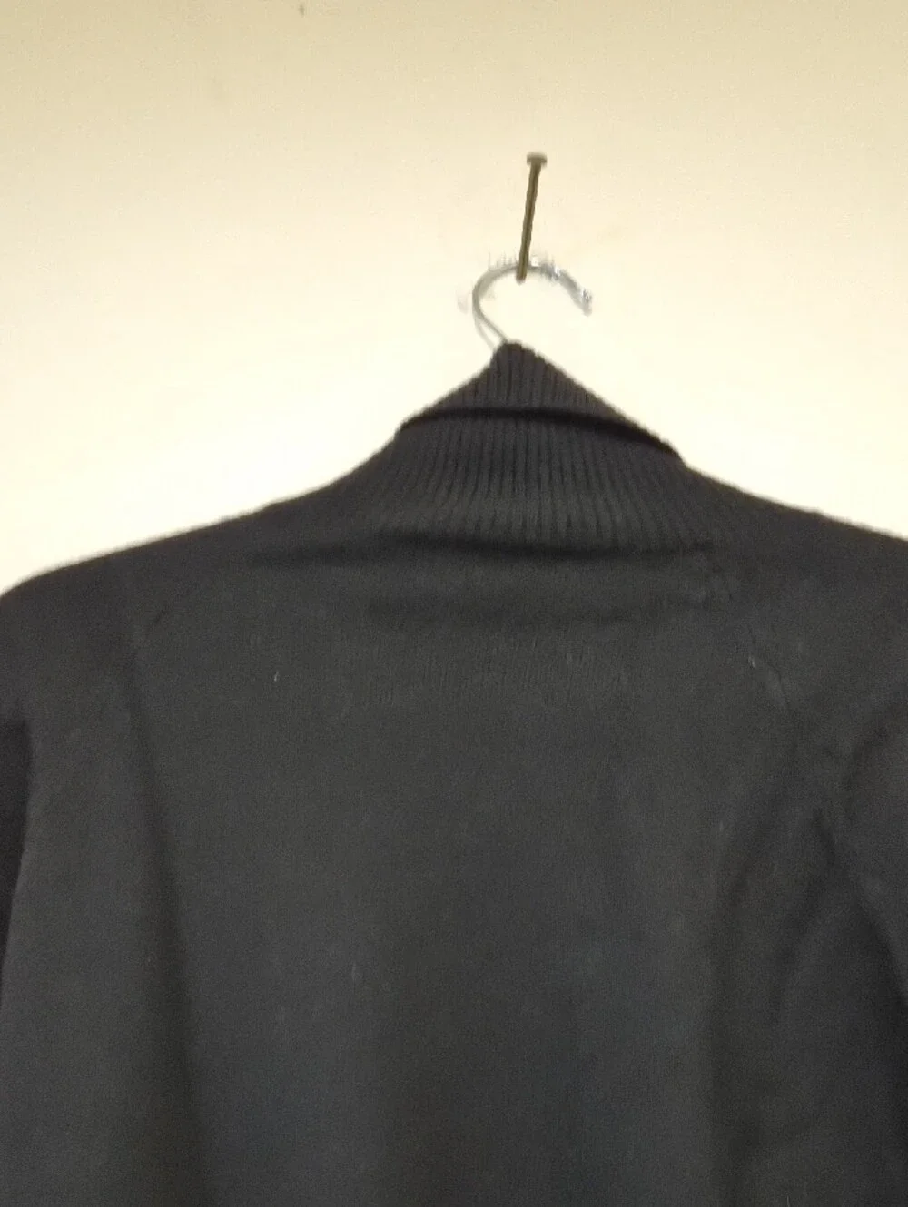 Ann Taylor Black Turtleneck Sweater - Ribbed Trim Size L